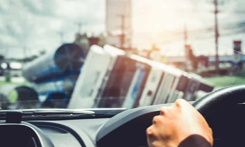 Wypadek pojazdu użytkowego