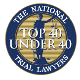 Top 40 Trial Lawyers Under 40 Badge