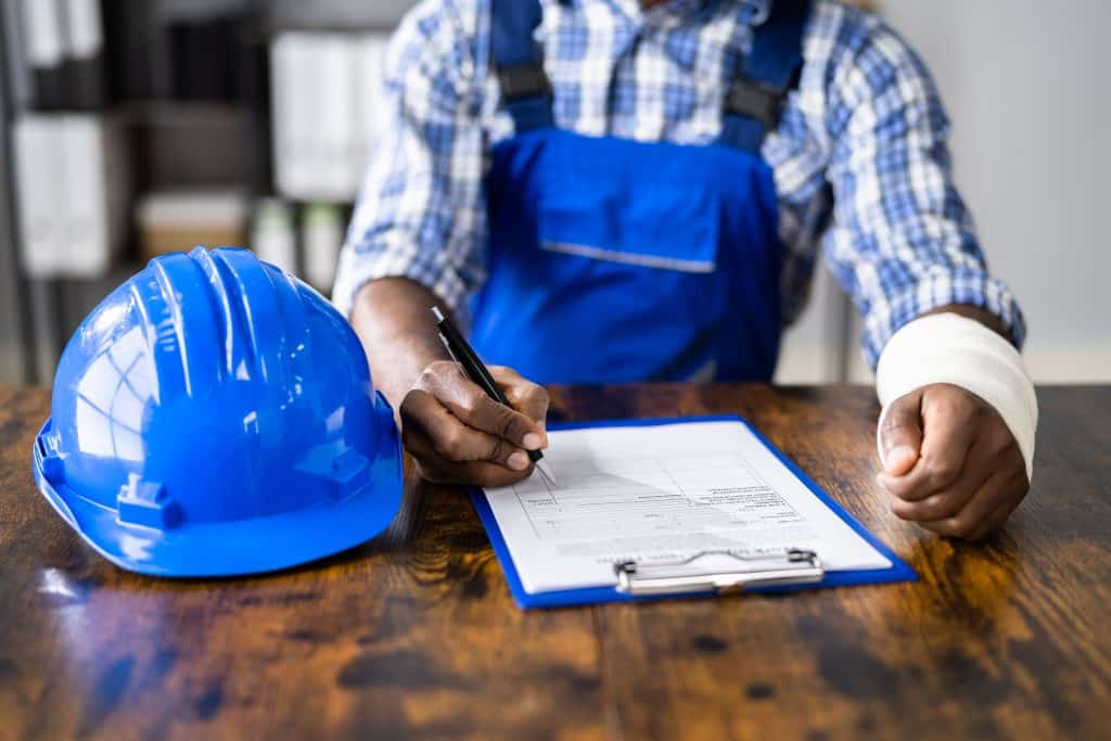 Worker filing for a work accident claim