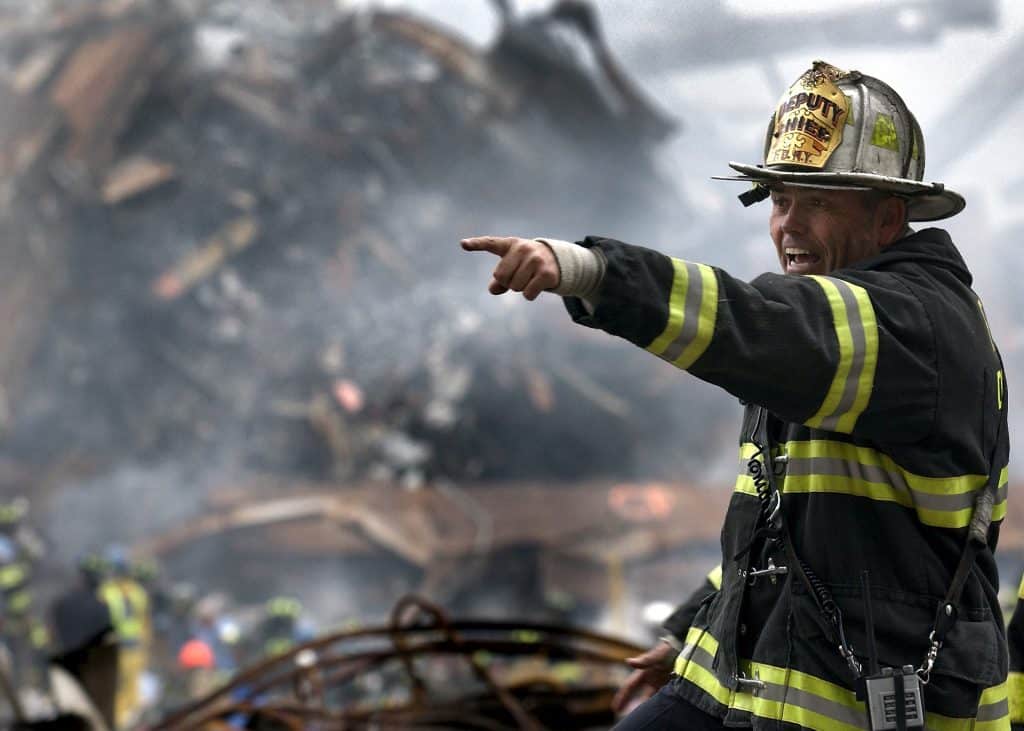 firefighter at 9/11 site